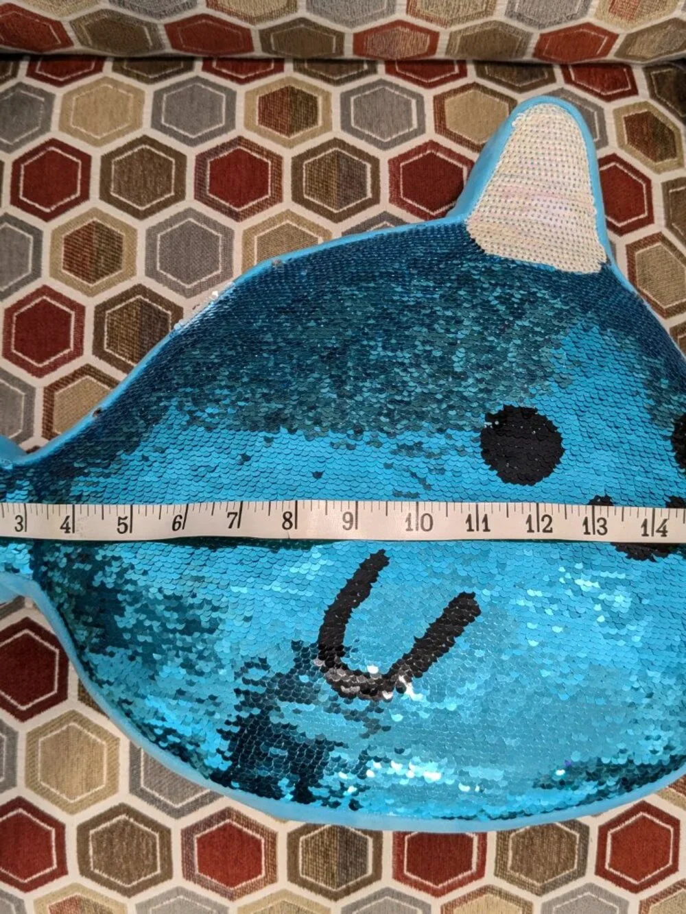 🛍️ BUNDLE ONLY | Justice Narwhal Flip Sequin Plush Pillow